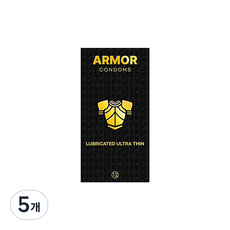아머 루브리케이트 울트라씬 콘돔, 12개입, 5개