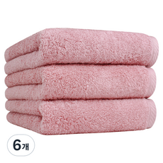 Songwol 松月 黑標毛巾 180g 40支 精梳棉, 6個, 粉紅色