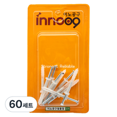 이노공구 콘크리트 칼블럭 나사못 일체형(6x35mm) 10pcs NIT602, 60세트