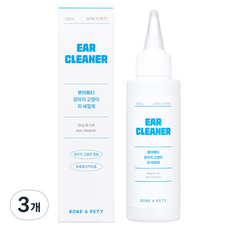BONEAPETY 寵物潔耳液, 3個, 120ml