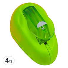 데이소이 콕콕 원터치 미니 모양펀치, 4개, TYPE 04 우산