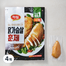 하림 닭가슴살 훈제, 510g, 1개입, 4개