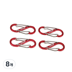 노마드 S 카라비너, 레드, 8개