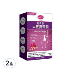 Angel LaLa 天使娜拉 好青春大豆異黃酮 30顆/盒, 專為熟齡女性設計, 含紅花苜蓿與山藥，調整體質, 15g, 2盒