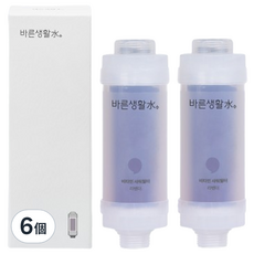 正直生活水 除氯維他命蓮蓬頭過濾器, 薰衣草, 6個