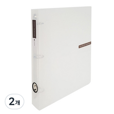 ECO Chungwoon 彩色芯片 D型環活頁夾 3cm A4 3孔, 透明, 2個