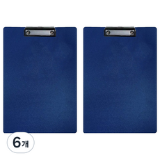홍련 심플 클립 보드, 네이비, 6개