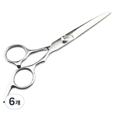 DeepTalk 頭髮剪髮美容剪刀 DT0754, 6個, 銀色