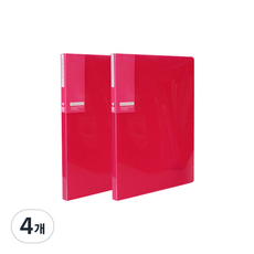 희망화일 아이콘 칼라 화일 30P 내지 고정형, 분홍, 4개