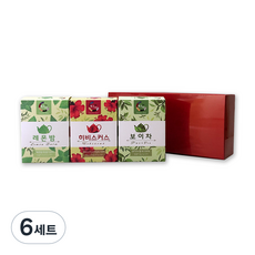 다예 가벼운하루 차 3종 선물세트, 레몬밤 + 히비스커스 + 보이차, 6세트