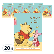 Winnie the Pooh 小熊維尼 迪士尼角色小學筆記本 男童用 英文筆記本, 混色, 20個