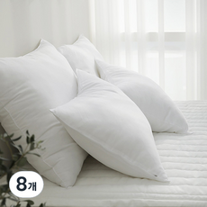 farfe 韓國製造 舒適枕芯, 白色, 8個