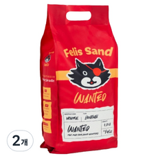 닥터펠리스 펠리스 샌드 원티드 고양이 모래, 4.3kg, 2개, 무향