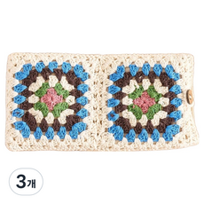 모던하우스 L 커버가 분리되는 크로쉐 눈 찜질팩 블루 10 x 20 cm, 3개
