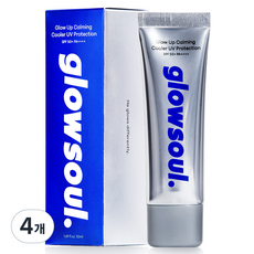 글로소울 글로우 업 카밍 쿨러 유브이 프로텍션 크림 SPF50+ PA++++, 50ml, 4개