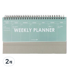 morning glory 透明PP週計畫本, 2個, 隨機出貨