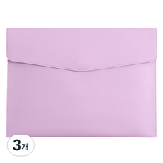 東亞PMS A4文件夾 軟皮手拿包, 3個, 薰衣草紫