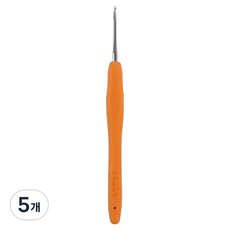 앵콜스 라바라바 실리콘 코바늘 모사용 3/0호 2.3mm, 연주황, 5개