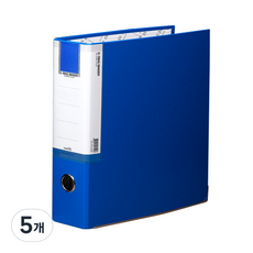 Heemang 3孔D型環合紙活頁夾 7cm, 藍色, 5個