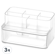 시스맥스 올리오 데스크 오거나이저, 투명, 3개
