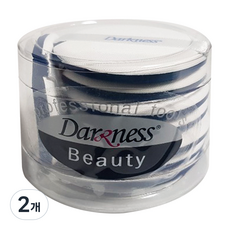 Darkness 盒裝圓形海綿粉撲 8入組, 單一顏色, 2個