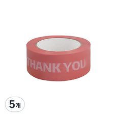 에이러블 포장용 박스테이프 45mm x 100m B0210, 2 로고 레드화이트, 5개