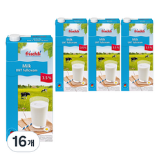 프리쉴리 멸균우유 3.5%, 16개, 1L