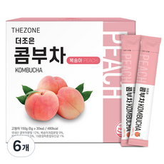 더존건강 더조은 콤부차 복숭아, 6개, 30개입