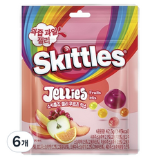 Skittles 彩虹糖 水果軟糖 混合, 6個, 42.5克