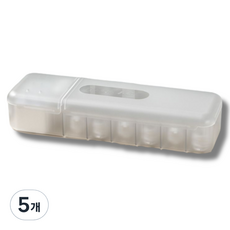 블루레이크 다용도 전선 정리함 반투명, 5개, 화이트