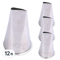 三恩 102號花瓣造型擠花嘴 小, 單一顏色, 12個