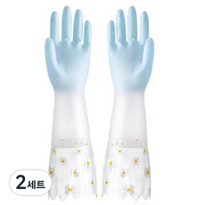 B2WIN Bandidol 廚房清潔手套 雙手組, 藍色, FREE(one size), 2套