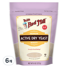 [쿠팡수입] 밥스레드밀 액티브 드라이 이스트, 227g, 6개