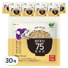 한채원 캐다 밥대신 75 칼로리 귀리 현미 곤약밥, 110g, 30개