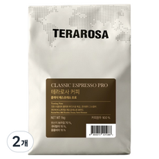 테라로사 클래식 에스프레소 프로 원두커피, 홀빈(분쇄안함), 1kg, 2개