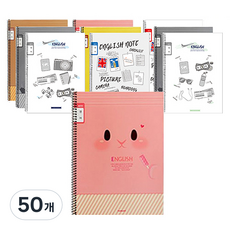 YOUNG ART 英語窄格線圈筆記本, 隨機出貨, 50個