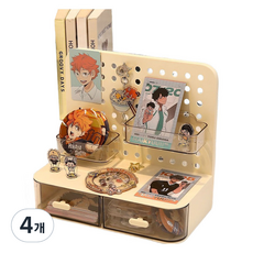 Glowus 書桌收納筆筒 奶油色, 4個, 混合顏色