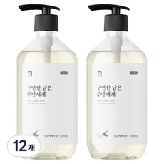 살림백서 구연산 담은 주방세제 알로에베라향, 1L, 12개