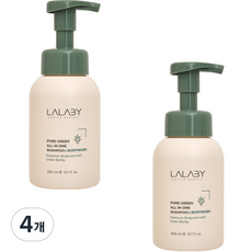 랄라비 퓨어 그린 올인원 샴푸 바디워시, 300ml, 4개