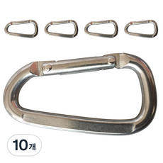 smato 登山扣 C1170333 KA878-D, 不鏽鋼, 10個