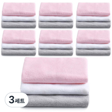 SSCSSAC 神奇抹布 白色 7入 + 灰色 7入 + 粉色 7入, 3套