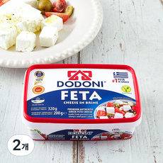 도도니 페타 치즈 인 브라인, 200g, 1개입, 2개