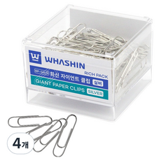화신 대형 클립 50mm, 4개, 100개입