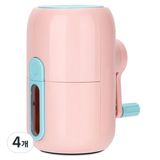 델리 수직 오토피드 물레방아 연필깎이 VB102, 핑크, 4개