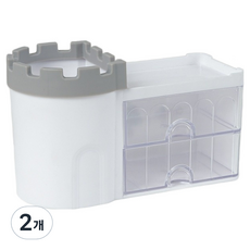 고산 데스크 오거나이저, 흰색, 2개