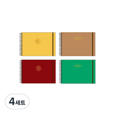 아이비스 절취선 아트 드로잉노트 4종 세트 PS00136, 265 x 183mm, 70매, 4세트