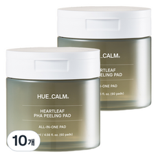 HUE CALM 魚腥草PHA角質護理爽膚棉片 135ml, 10罐, 60片