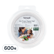 탐사 에어프라이어 종이호일 중형, 600개