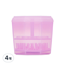미니맥시 메이크업 브러쉬 세척통, 핑크, 4개