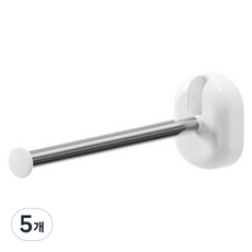 Ju and Ji 免打孔折疊式多功能掛架, 5個, 白色